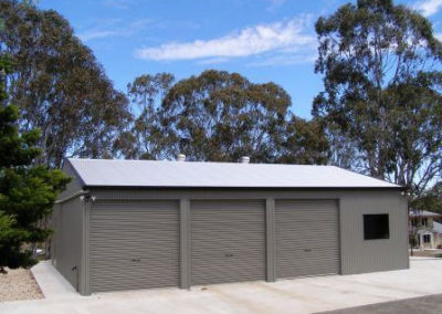Triple Garage Stud Frame shed with Workshop